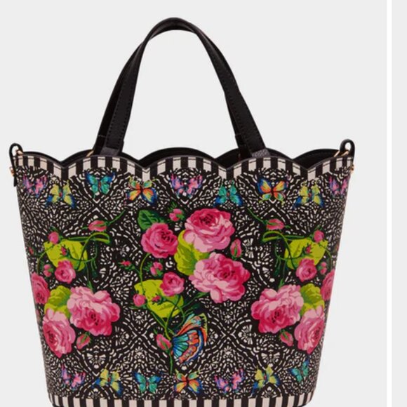 Betsey Johnson  Butterfly Tote Purse, Scalloped - Picture 4 of 4
